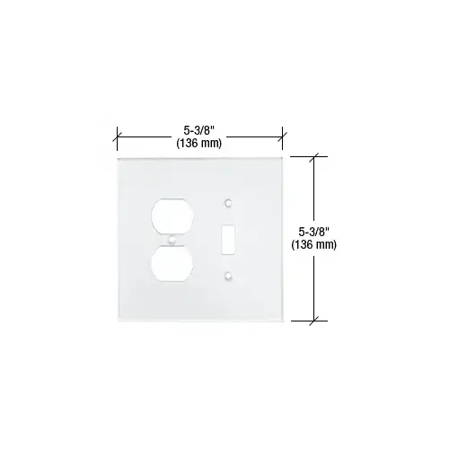CRL PMP204 Clear Duplex Toggle Combo Acrylic Mirror Plate