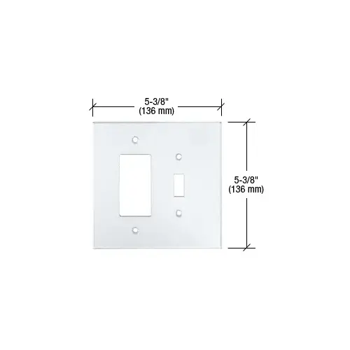 CRL PMP206 Clear Designer and Toggle Combo Acrylic Mirror Plate