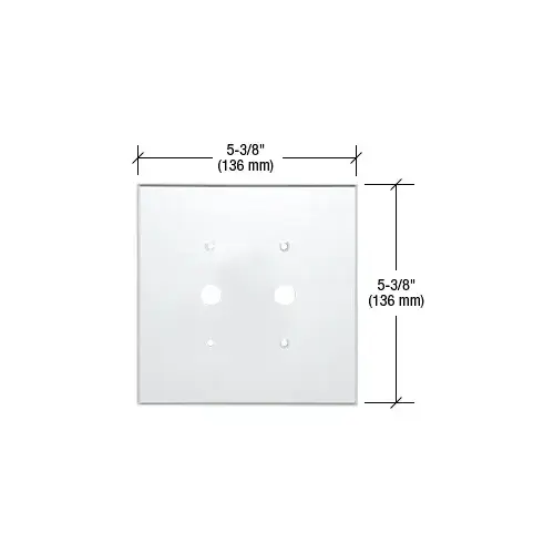 CRL PMP207 Clear Double Dimmer 1/2" Holes Acrylic Mirror Plate