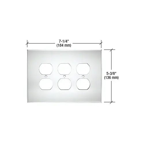 CRL PMP303 Clear Triple Duplex Acrylic Mirror Plate