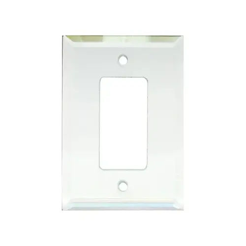 FHC MP12C Clear Single Decorator/Rocker Glass Mirror Plate
