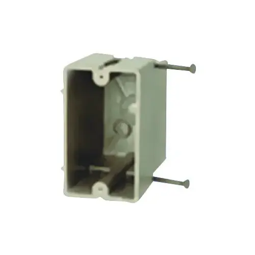 fiberglassBOX 1098=N Electrical Box, 1 -Gang, Fiberglass Reinforced Polyester BMC, Beige/Tan, Wall Mounting