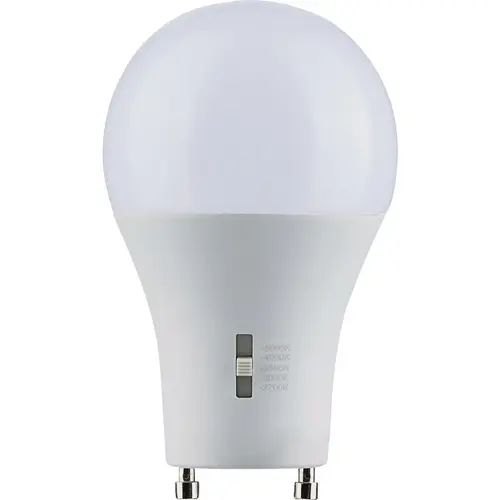 Satco S11794 60W Equivalent 5CCT-Selectable A19 GU24 Base Dimmable Traditional LED Light Bulb