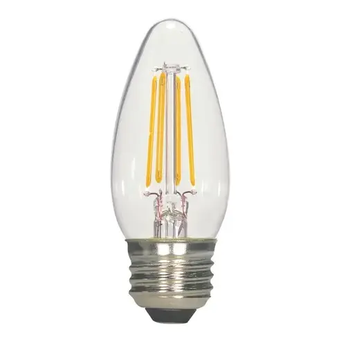 Satco S21707 Filament LED Bulb . B11 E26 (Medium) Warm White 60 W Clear Pair
