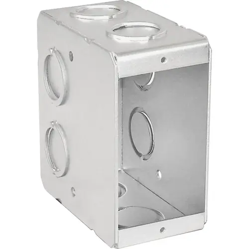 Southwire TB-135-UPC 1-Gang Steel Welded Masonry Wall Box Metallic