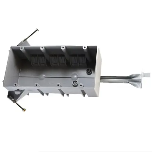 Cantex EZ55QNB Outlet Box EZ Box New Work Pvc Electrical Box 55.0 Cu In 5/8"X7-5/8"X2-5/8" Gray