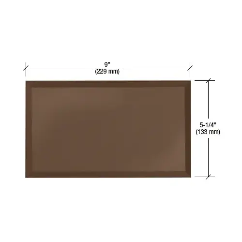 CRL BMP4GB Bronze Quad Blank Without Screw Holes Glass Mirror Plate