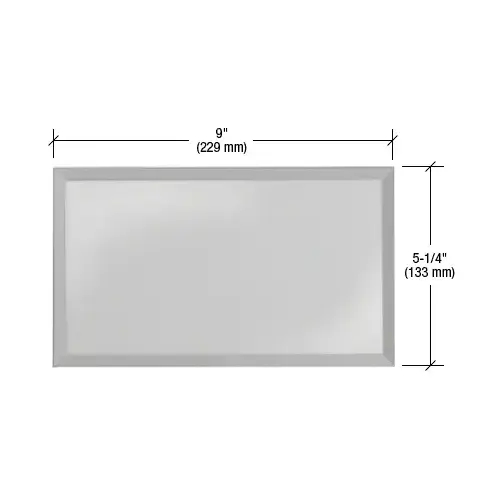 CRL BMP4GG Gray Quad Blank Without Screw Holes Glass Mirror Plate