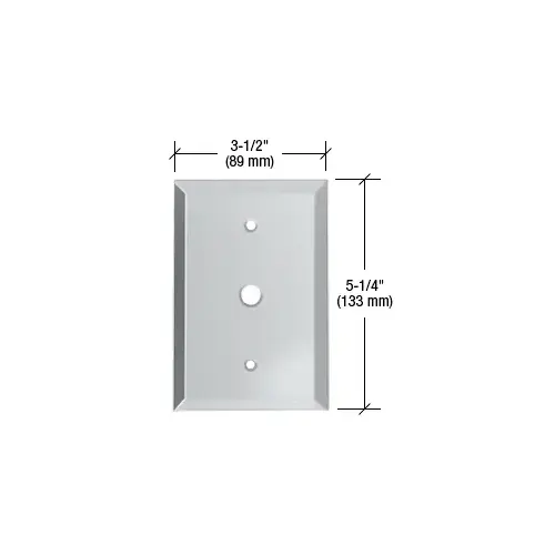 CRL GMP4C Clear 3/8" Cable TV Glass Mirror Plate