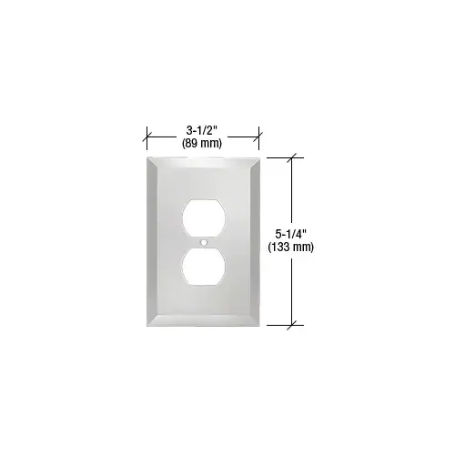 CRL MMP2CH Chrome Single Duplex Metal Mirror Plate