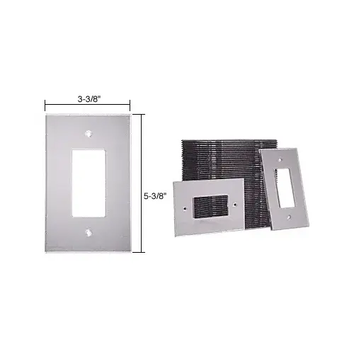 CRL PMP10250B Clear Single Designer Acrylic Mirror Plates in Bulk