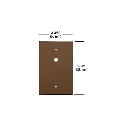 CRL PMP111BRZ Bronze TV Offset 3/8" Hole Acrylic Mirror Plate