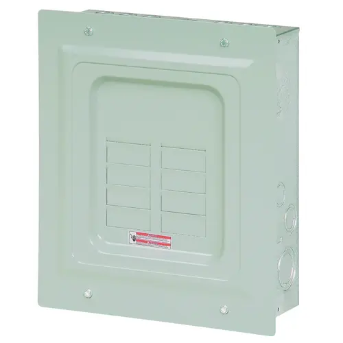 Eaton BR48L125FP Load Center, 125 A, 8 -Pole, 4 -Space, 8 -Circuit, Main Lug, NEMA 1 Enclosure, Flush Mounting