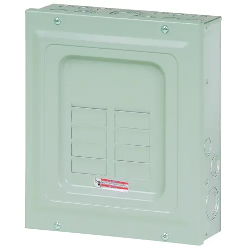 Eaton BR612L125SP BR Load Center, 125 A, 6 -Space, 12 -Circuit, Main Lug, NEMA 1 Enclosure, Light Gray