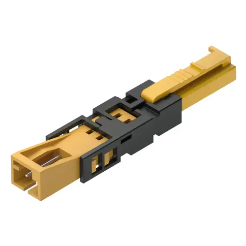 Hafele 833.95.753 Adapter, Loox device - Loox5 driver For connecting to Loox5 driver, Voltage: 12 V, max. connected wattage: 42 W, length 50 mm Blue/yellow