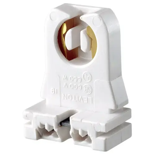 Leviton 13353-N 13353-N Lamp Holder, 600 V, 660 W, Urea Housing Material, White