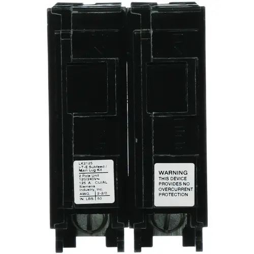 Siemens ECLK2125 Sub-Feed Lug Kit, 2 -Pole