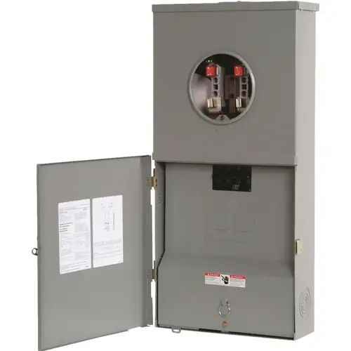 Siemens MC0408B1200T Meter Combination Load Center, 200 A, 4 -Space, 4 -Jaw, 8 -Circuit, NEMA 3R Enclosure Gray