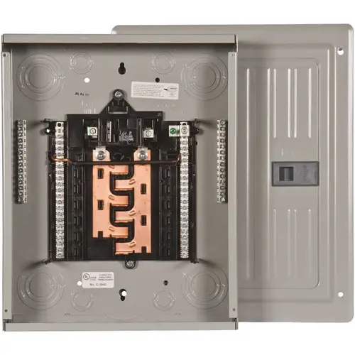 Siemens P1224B1100CU PL Series 100 Amp 12-Space 24-Circuit Main Breaker Indoor Load Center Gray