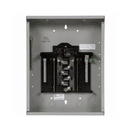 Siemens SN1224B1100 SN Assembled Load Center, 100 A, 12 -Space, 24 -Circuit, Main Breaker, Plug-On Neutral, Gray