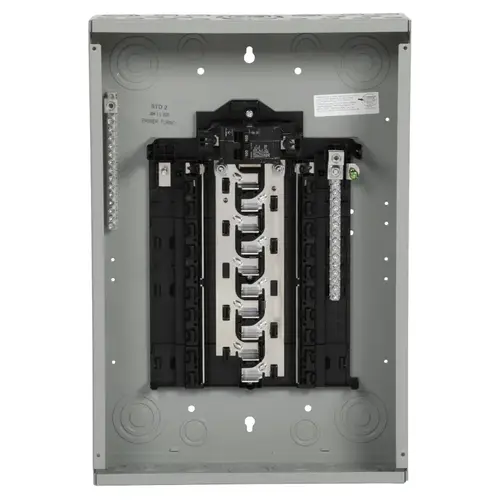 Siemens SN2020B1100 SN Assembled Load Center, 100 A, 20 -Space, 20 -Circuit, Main Breaker, Plug-On Neutral, Gray