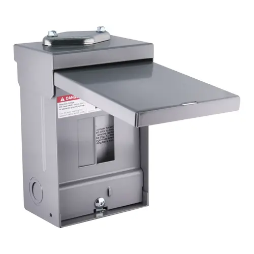 Siemens W0204ML1060U Murray EQ Load Center, 60 A, 2 -Space, 4 -Circuit, Main Lug, NEMA 3R Enclosure, Gray