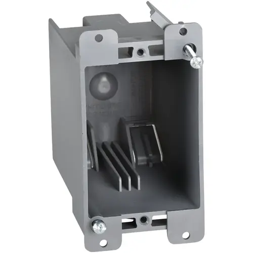 UNBRANDED BCJ-064 1-Gang PVC Molded Old Work Wall Electrical Box, 20 Cu. In. Gray