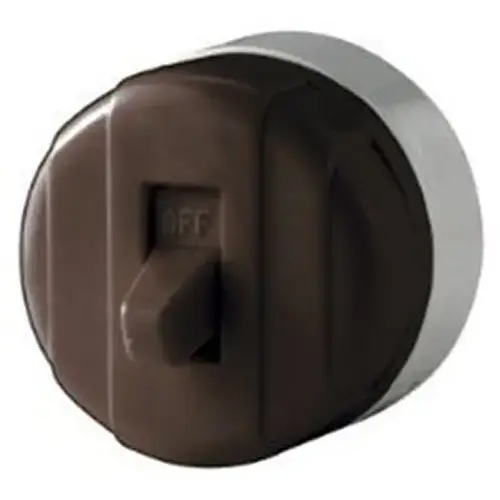 Eaton 735B-BOX Switch, 10/5 A, 125/250 V, Plastic Housing Material, Brown