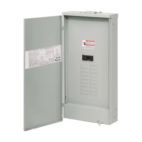Eaton BR2040B200R BR 200 Amp 20 Space 40 Circuit Outdoor Main Breaker Loadcenter with Cover Gray