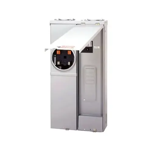 Eaton MBE48B200BTS Meter Breaker, 200 A, 4 -Space, 8 -Circuit, NEMA 3R Enclosure, Surface Mounting