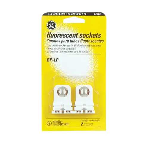 GE 64822 Socket BP-LP Plastic Fluorescent Pair