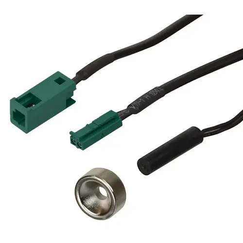 Hafele 833.02.905 Magnetic Reed Switch, with In-Line Lead Cable For Interior Cabinet Lighting, In-line reed switch - 2-Wire tunable white, 24 V Black