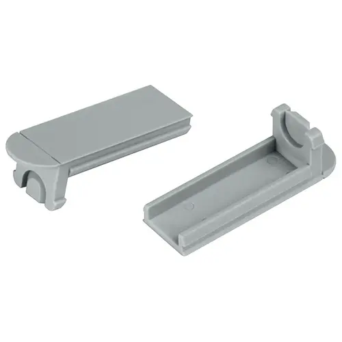 Hafele 833.03.033 End Cap, for 1101 Profile 10 pcs. Plastic, Gray, 10 pcs Gray