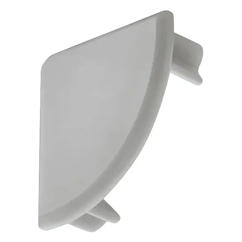 Hafele 833.74.822 End Cap, for Hafele Loox profile 2195 Plastic, Silver colored Silver colored Pair