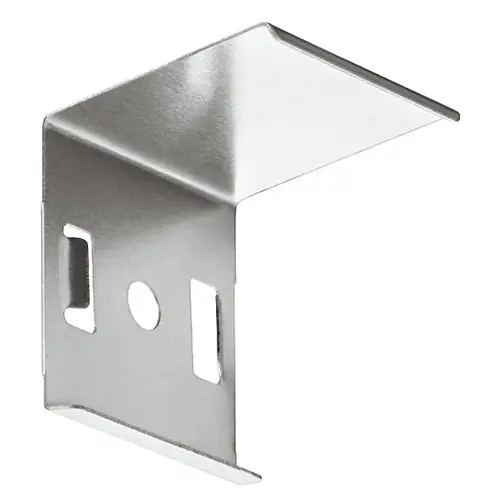Hafele 833.74.826 Loox Mounting Bracket, for Hafele Loox profile 2195 Stainless steel, Stainless steel, silver colored Silver colored Pair