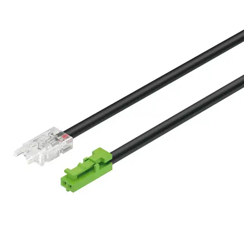 Hafele 833.75.705 Adapter lead, For LED Strip Lights With Loox5 Clip Loox5 LED strip light 8 mm monochrome 10 mm 1 x Clip, Loox5 LED strip light 8 mm monochrome 1 x plug, Loox 2-pole 24 V Also for constant current strip lights, Length: (78 3/4") 2000 mm
