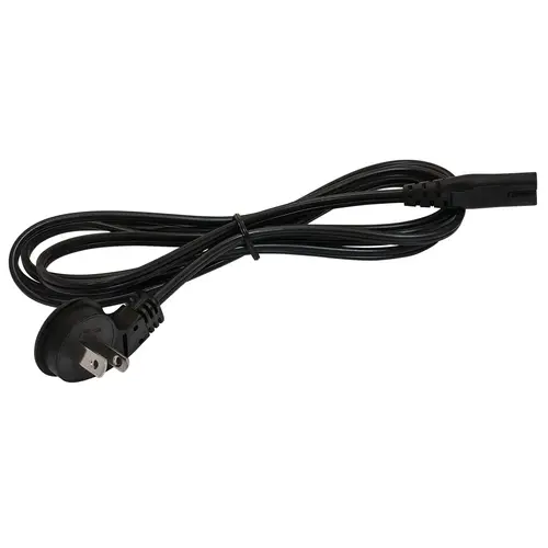 Hafele 833.89.017 Power Cord for Driver, Loox LED With 90 degree 2-prong US plug, 2m Black