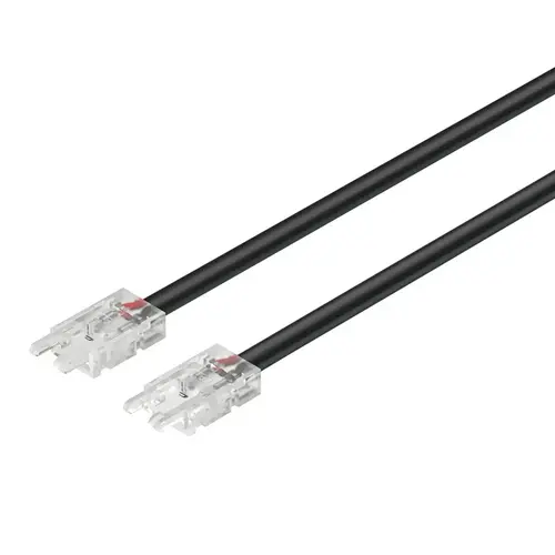 Hafele 833.89.191 Interconnecting lead, Hafele Loox5 for LED strip light monochrome 8 mm (5/16") 50 mm 2" 5 A, 18 AWG, clip width 10 mm, also for constant current strip lights, Length: (2") 50 mm