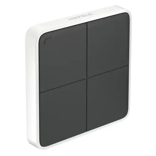 Hafele 850.00.041 Wall mounted push button, Hafele Connect Mesh 81 x 81 x 12 mm Black