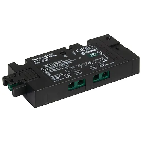 Hafele 850.00.922 Distributor, Hafele Connect Mesh 4-Way, 2-Wire Tunable, 24 V Individual component for set extension, US Black