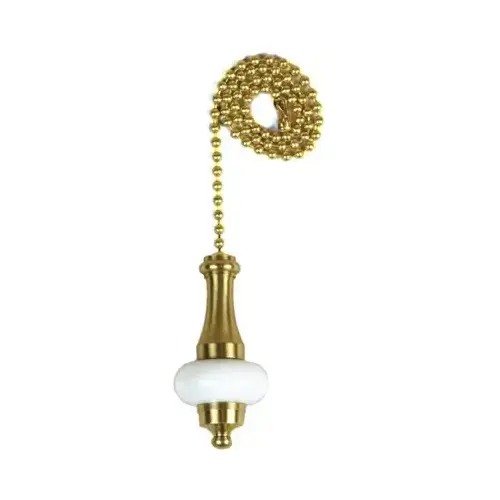 Jandorf 60322 Pull Chain, 12 in L Chain, Brass