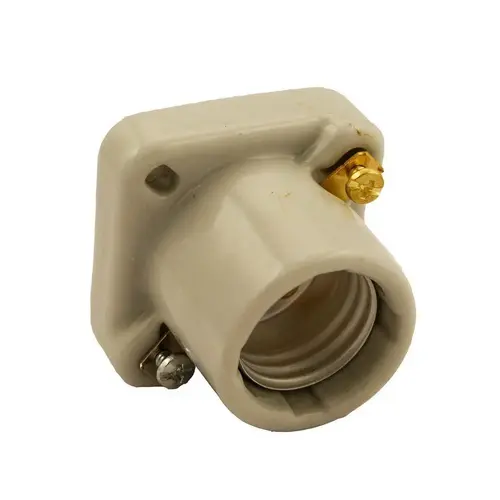 Leviton 002-19062-000 19062 Lamp Holder, 250 V, 660 W, Porcelain Housing Material, White