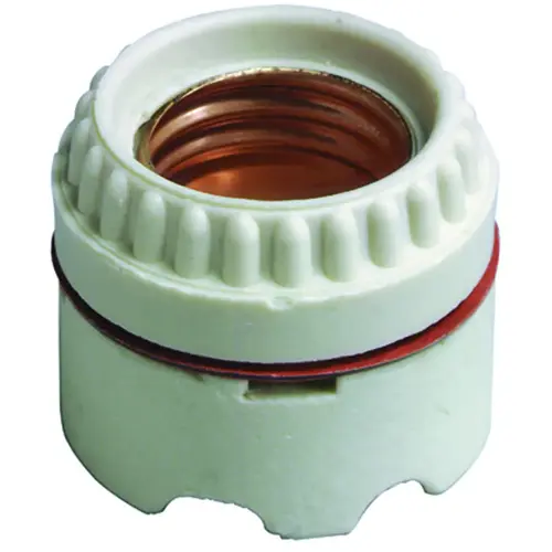 Leviton 012-09350-000 9350 Lamp Holder, 250 V, 660 W, Copper Contact, Porcelain Housing Material, White