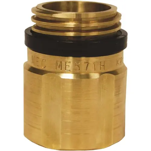 MEC ME571H High Capacity Hose End Swivel Check Adapter, Brass 1-3/4 in. F.Acme x 1-3/4 in. M.Acme