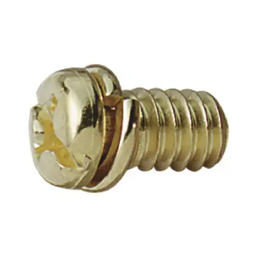 Westinghouse 77047 Ceiling Fan Motor Screws, Brass Finish   pack of 10