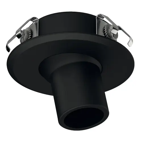 Hafele 833.72.076 Recess mounted light, Hafele Loox5 LED 2093, 12 V, 1 W 53 lm/W 53 lm Drill hole diameter: 35 mm, black, warm white 3000 K