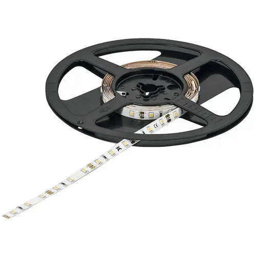 Hafele 833.74.338 Flexible Strip Light, Hafele Loox5 LED 2062, 12 V, monochrome, (5/16") 8 mm 196 7/8" 102 lm/W 490 lm 5 m 60 LEDs/m, 4.8 W/m, Cool white 4000 K, (196 7/8") 5 m available length White