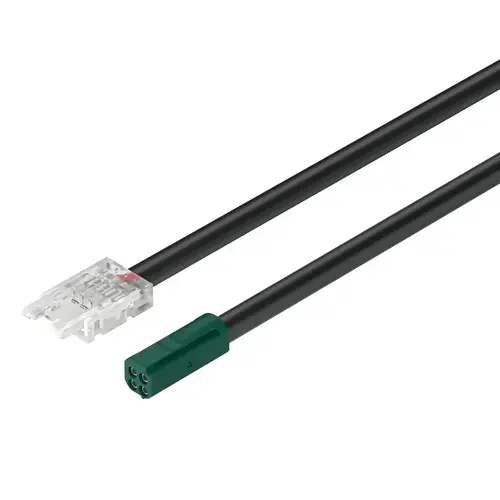 Hafele 833.75.749 Lead, Hafele Loox5 for LED-Band RGB (3/8") 10 mm, 12 V, AWG 20 100 mm 4" Clip width 12 mm, Length: 100 mm (4")