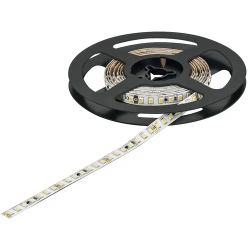 Hafele 833.76.372 Flexible Strip Light, Hafele Loox5 LED 3051, 24 V, monochrome constant current, (5/16") 8 mm 196 7/8" 111 lm/W 1,605 lm 5 m 140 LEDs/m, 14,4 W/m, Cool white 4000 K, (196 7/8") 5 m available length White