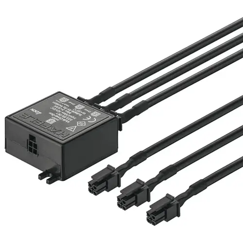Hafele 833.89.061 Multi Driver Box, Loox LED Plastic, black Black